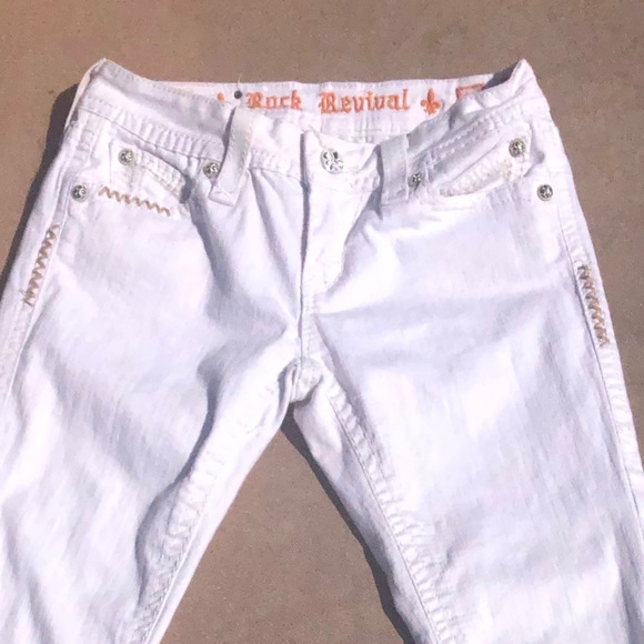 ROCK REVIVAL White Skinny Ankle Jeans - Picture 2 of 8